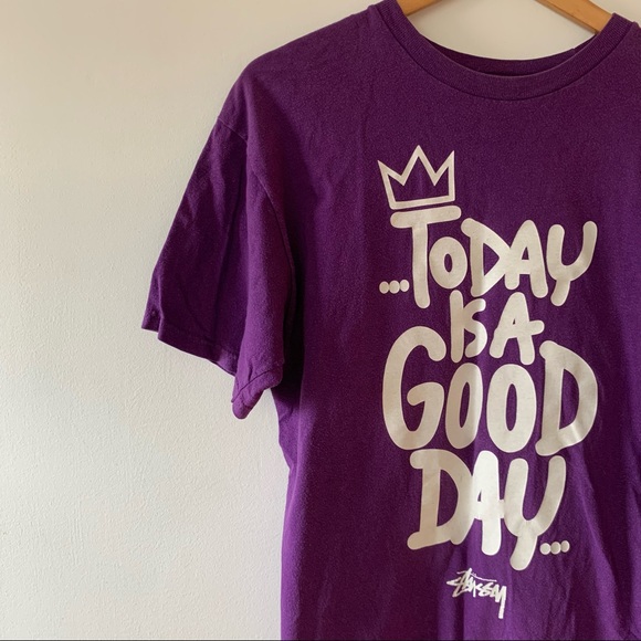 Stussy ‘Today Is A Good Day’ T-Shirt - Picture 2 of 9